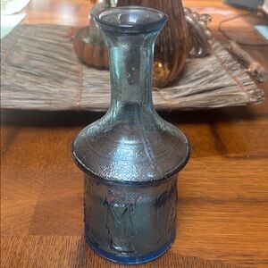 Moulded Glass Antique/vintage Vase Wine Decanter Greek Egyptian Biblical